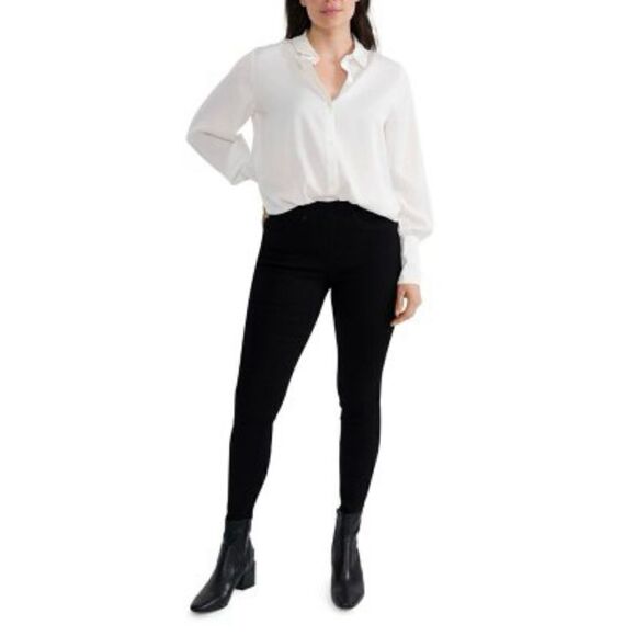 Joie Limited Edition Women’s Formal Dressy Satin Blouse. Size XXL. Cream color. - Picture 6 of 8